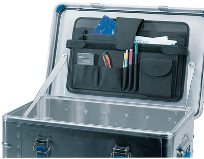 Tartozék alumínium szállító-boxhoz: rakodó táska, méret: 430x290 mm, színe: fekete